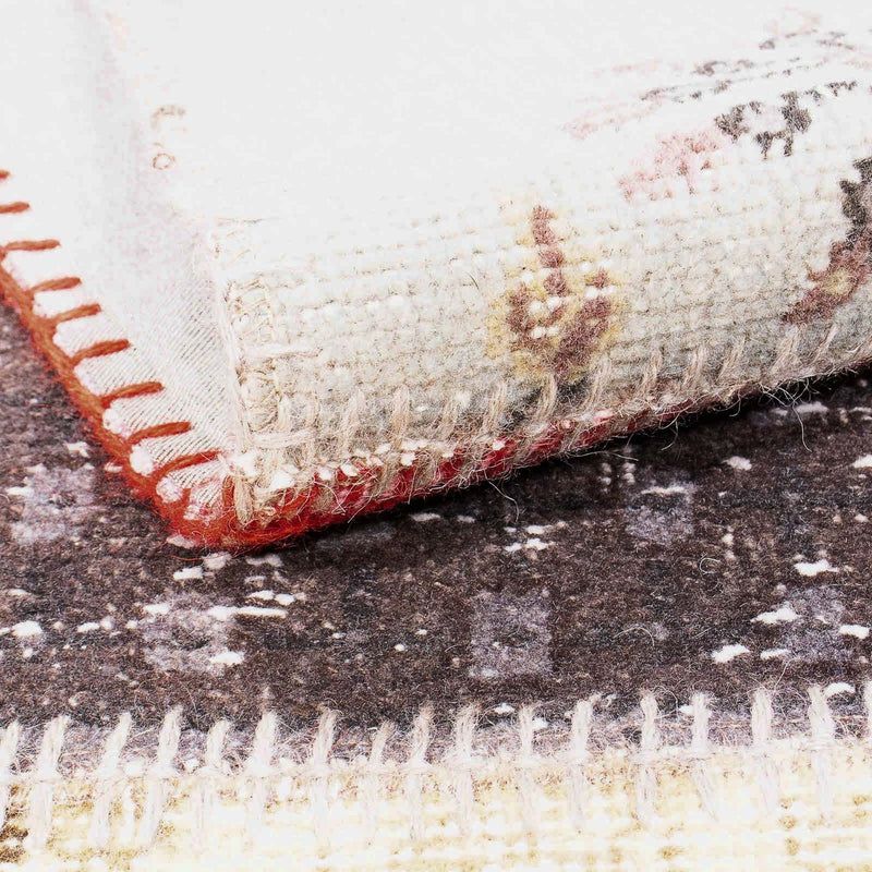 Runner Patchwork Rug - 300 x 85 cm - multicolored