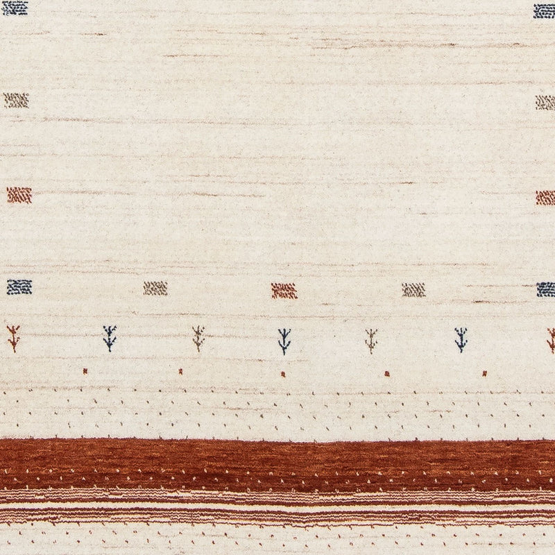 Gabbeh Rug - Loribaft Perser - 201 x 146 cm - beige