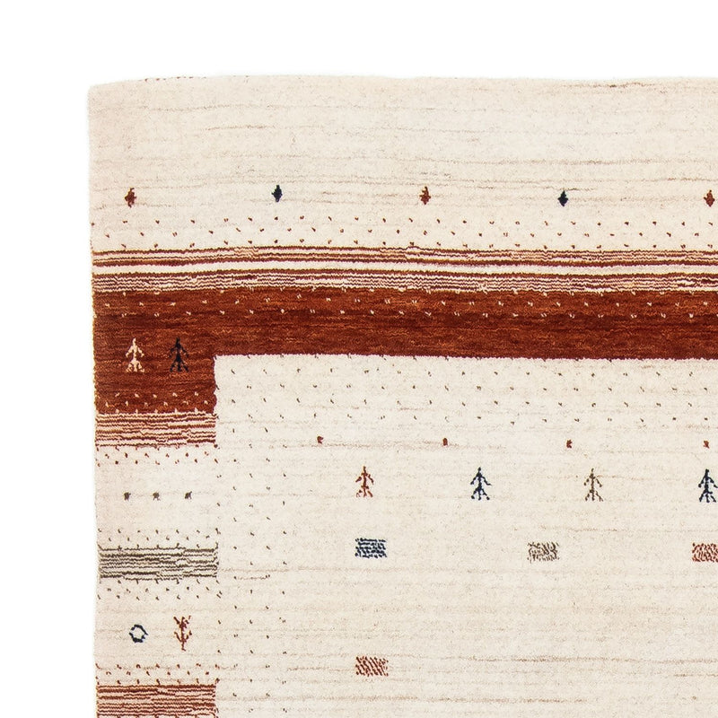 Gabbeh Rug - Loribaft Perser - 201 x 146 cm - beige