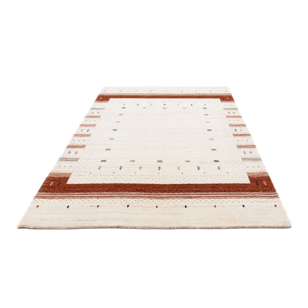 Gabbeh Rug - Loribaft Perser - 201 x 146 cm - beige