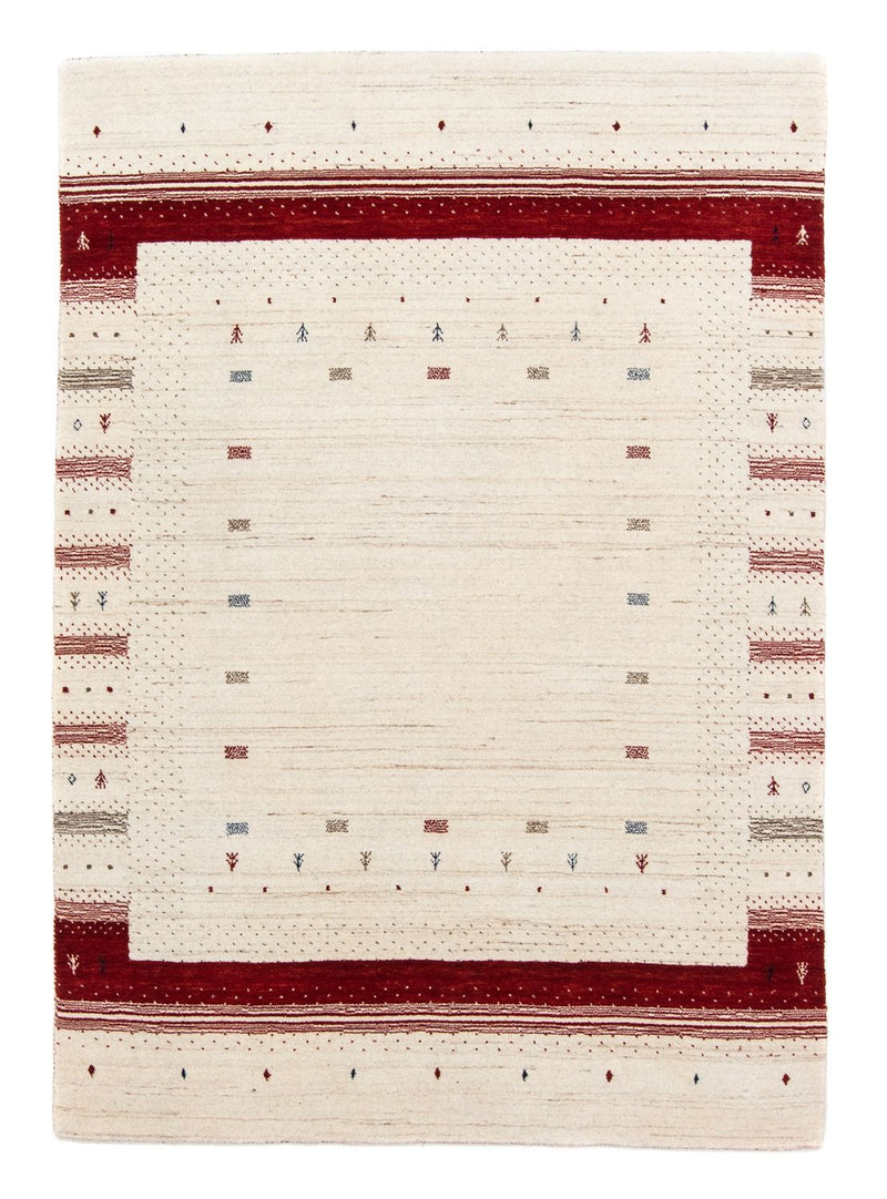 Gabbeh Rug - Loribaft Perser - 198 x 140 cm - beige