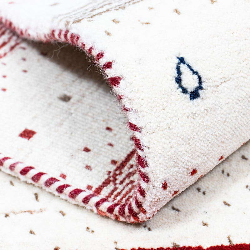 Gabbeh Rug - Loribaft Perser - 198 x 140 cm - beige