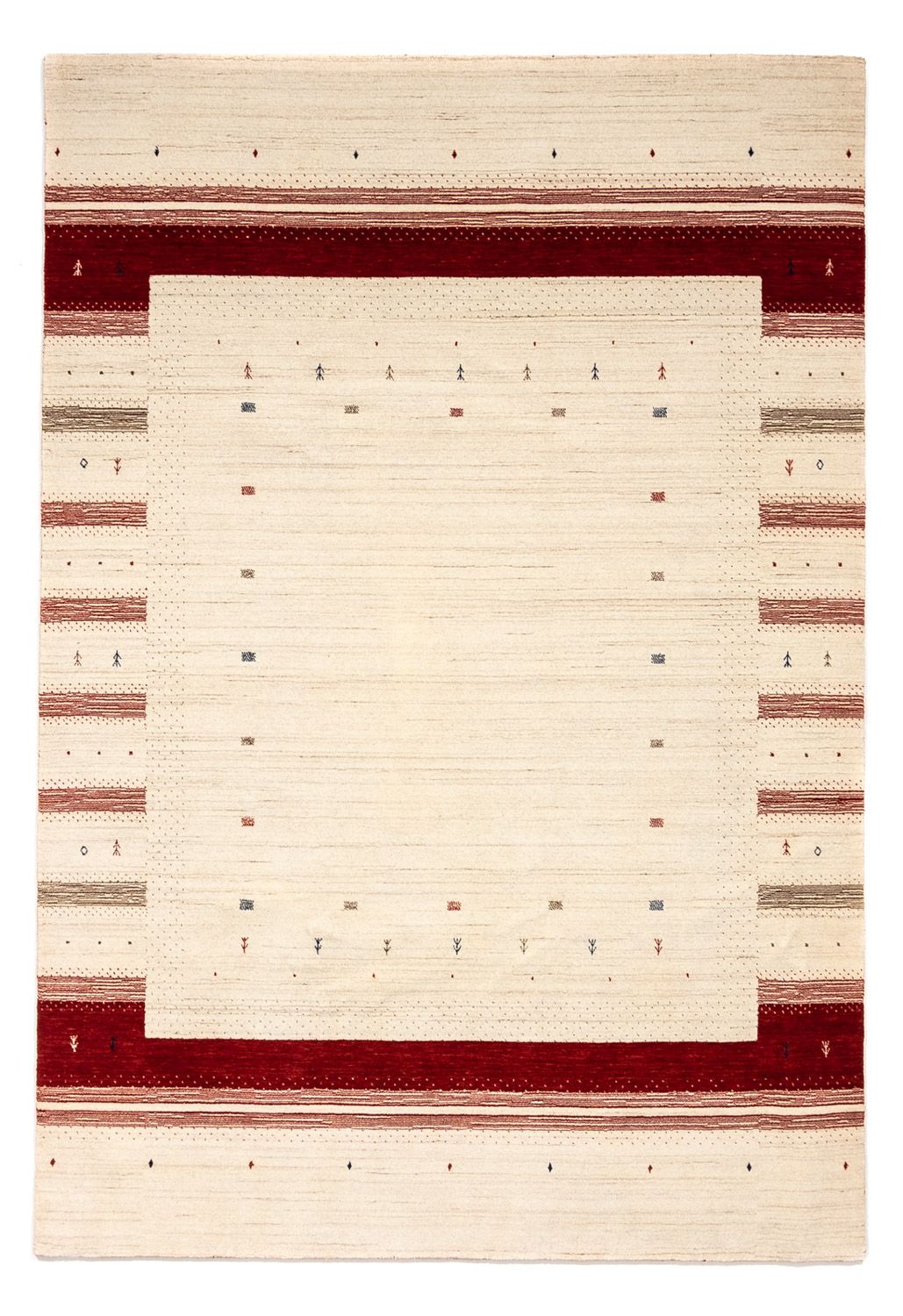 Gabbeh Rug - Loribaft Perser - 304 x 207 cm - beige