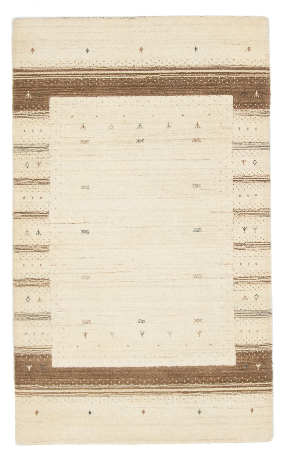Gabbeh Rug - Loribaft Perser - 160 x 94 cm - beige