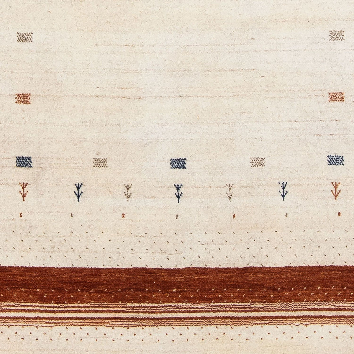 Gabbeh Rug - Loribaft Perser - 200 x 143 cm - beige