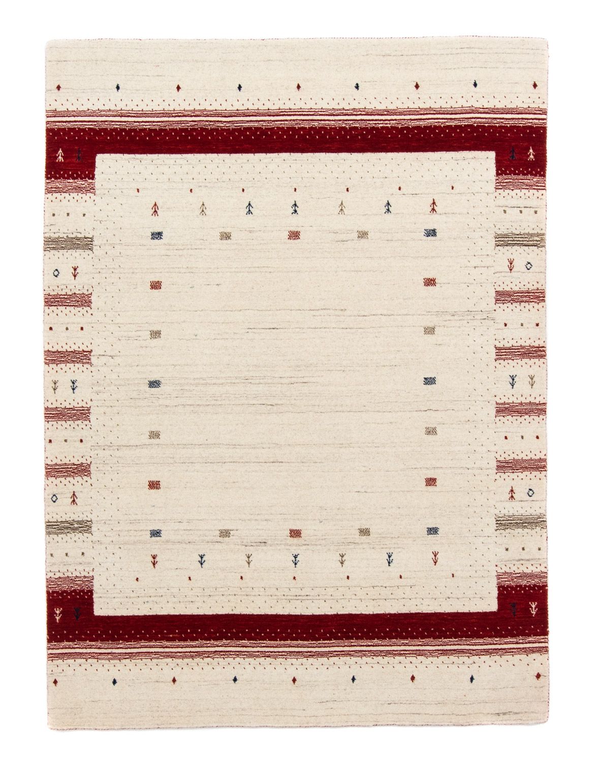 Gabbeh Rug - Loribaft Perser - 198 x 143 cm - beige