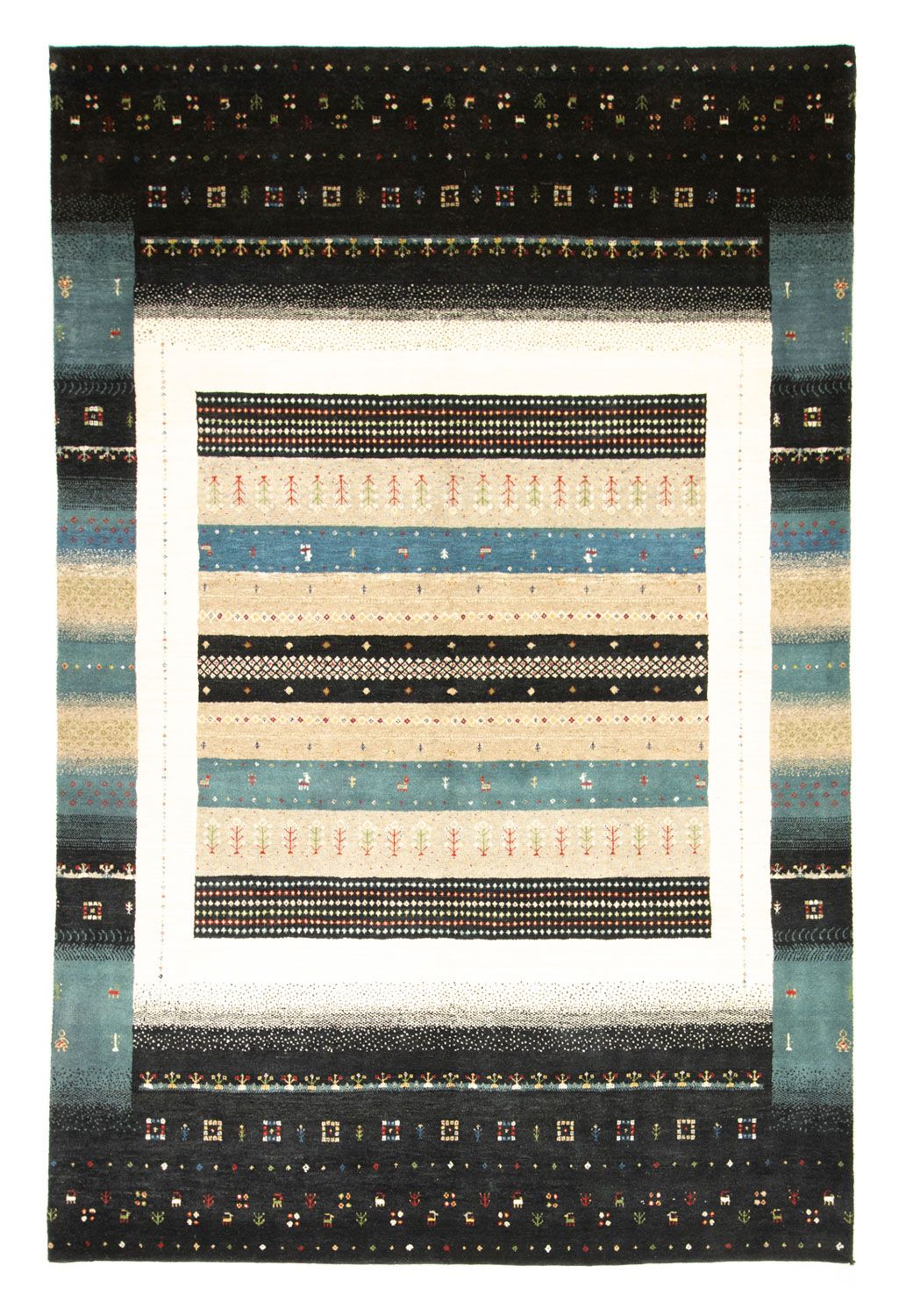 Gabbeh Rug - Loribaft Perser - 246 x 169 cm - multicolored