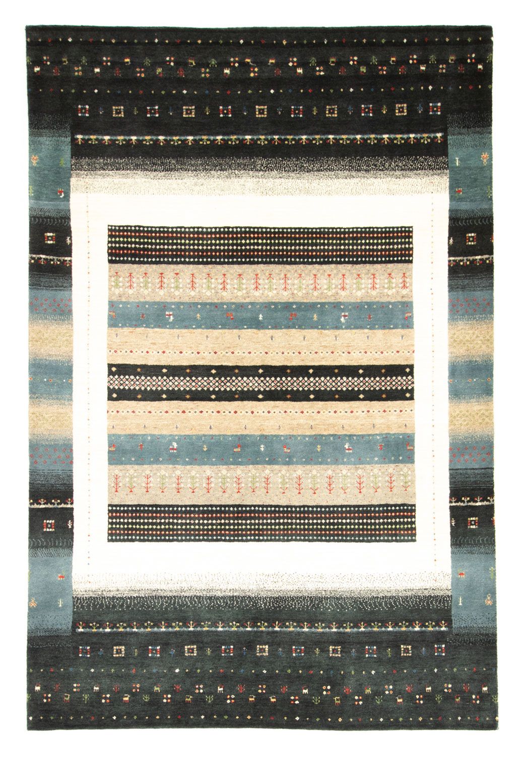 Gabbeh Rug - Loribaft Perser - 242 x 169 cm - multicolored