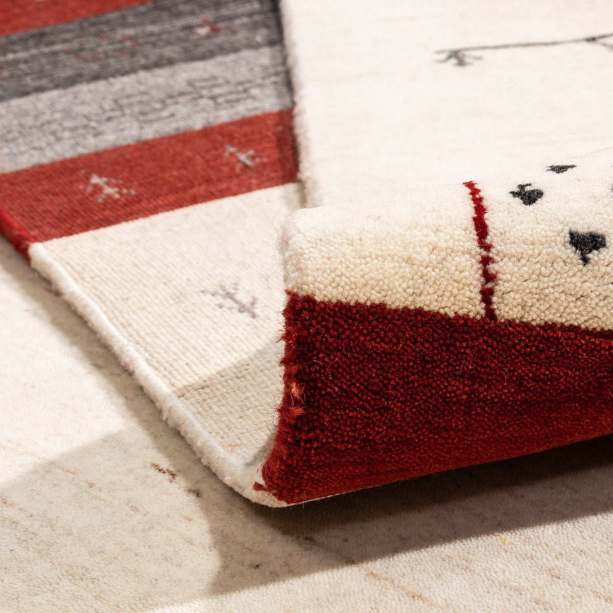 Gabbeh Rug - Loribaft Perser - 350 x 248 cm - beige