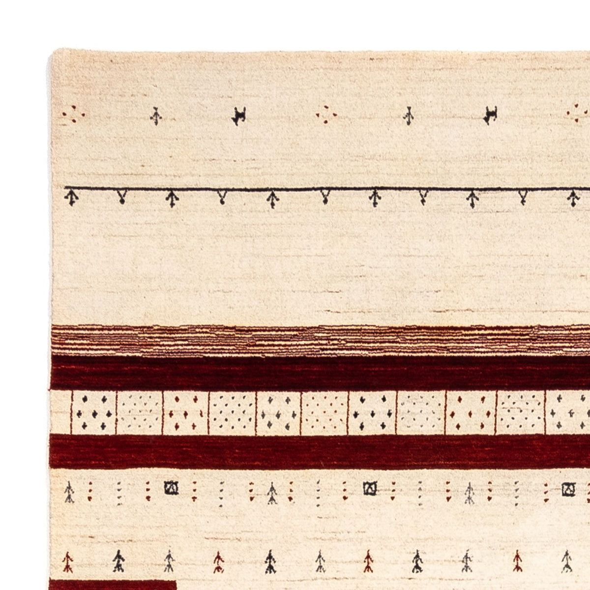 Gabbeh Rug - Loribaft Perser - 298 x 200 cm - beige