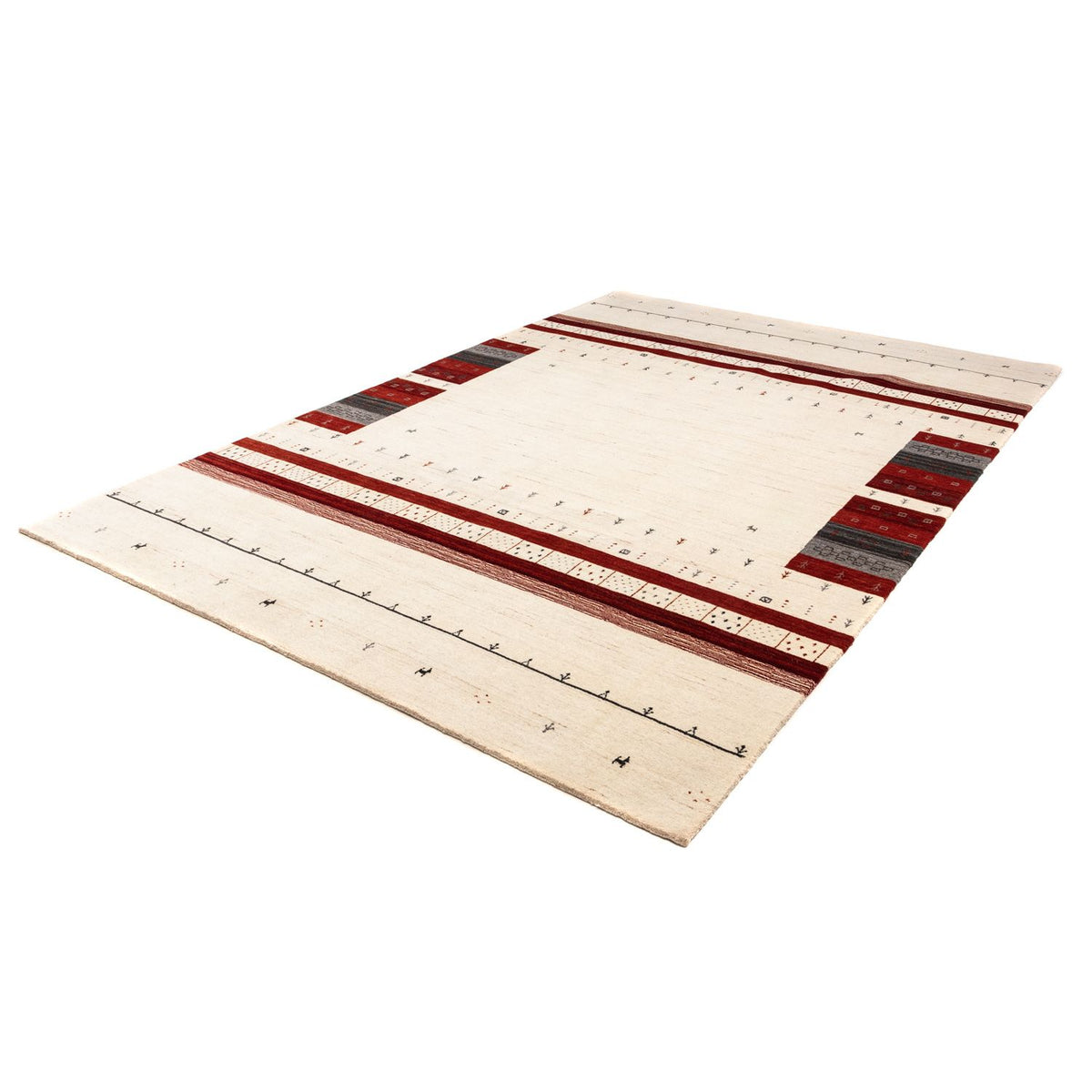 Gabbeh Rug - Loribaft Perser - 298 x 200 cm - beige