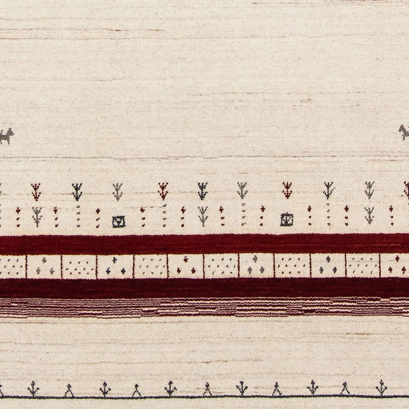 Gabbeh Rug - Loribaft Perser - 200 x 143 cm - beige