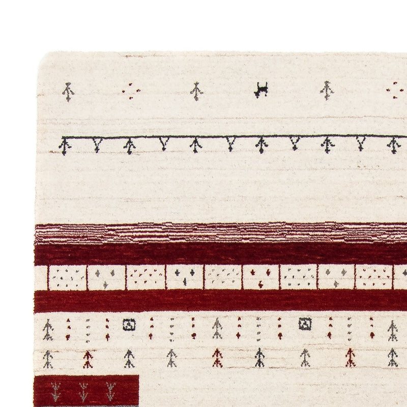 Gabbeh Rug - Loribaft Perser - 201 x 140 cm - beige