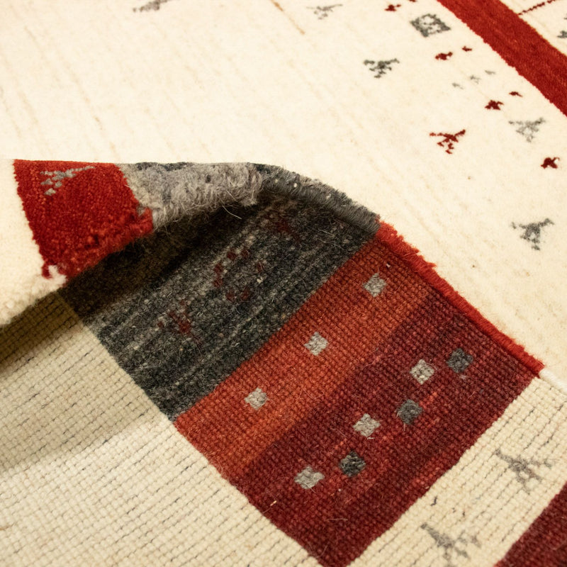 Gabbeh Rug - Loribaft Perser - 161 x 92 cm - beige