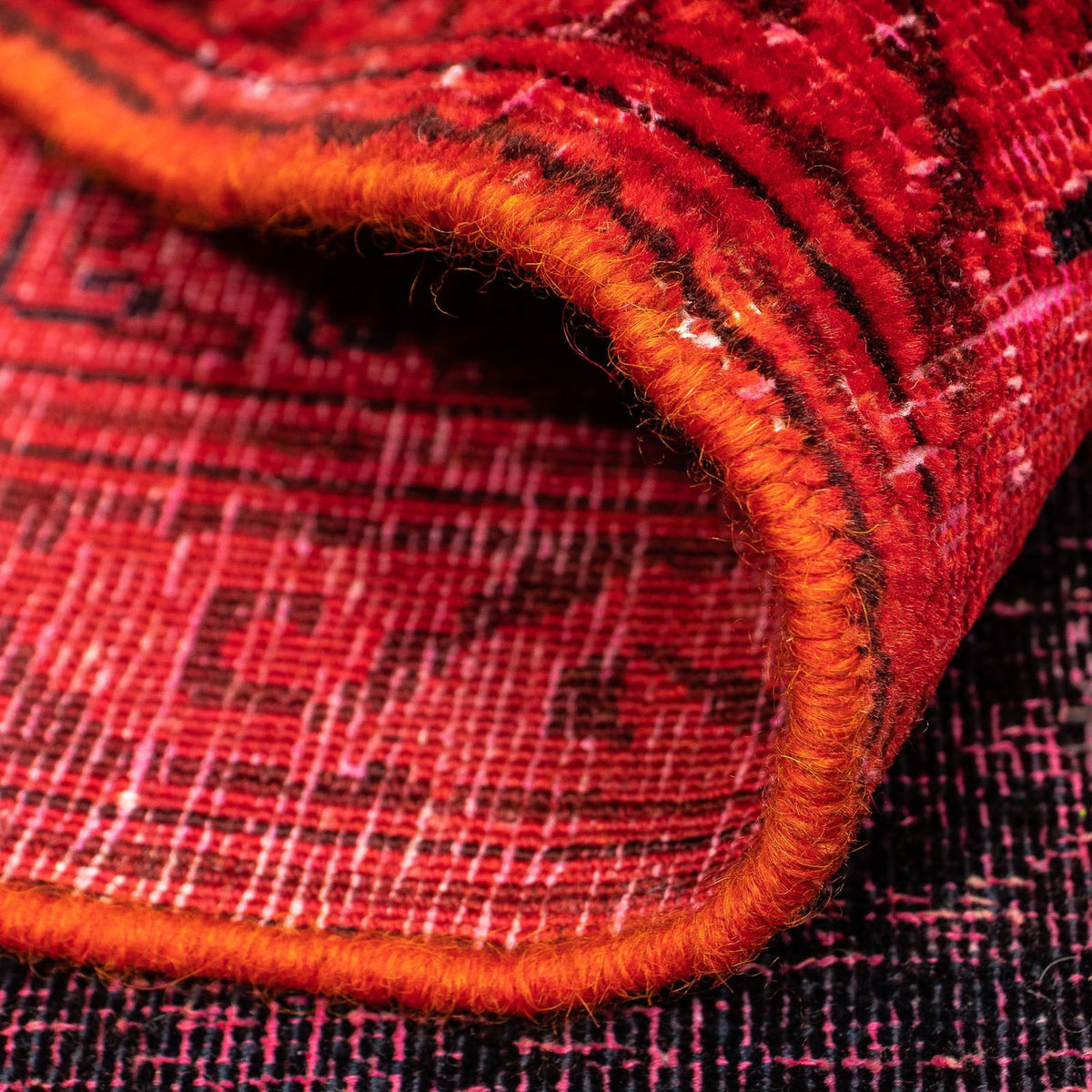 Vintage Rug - 349 x 258 cm - dark red