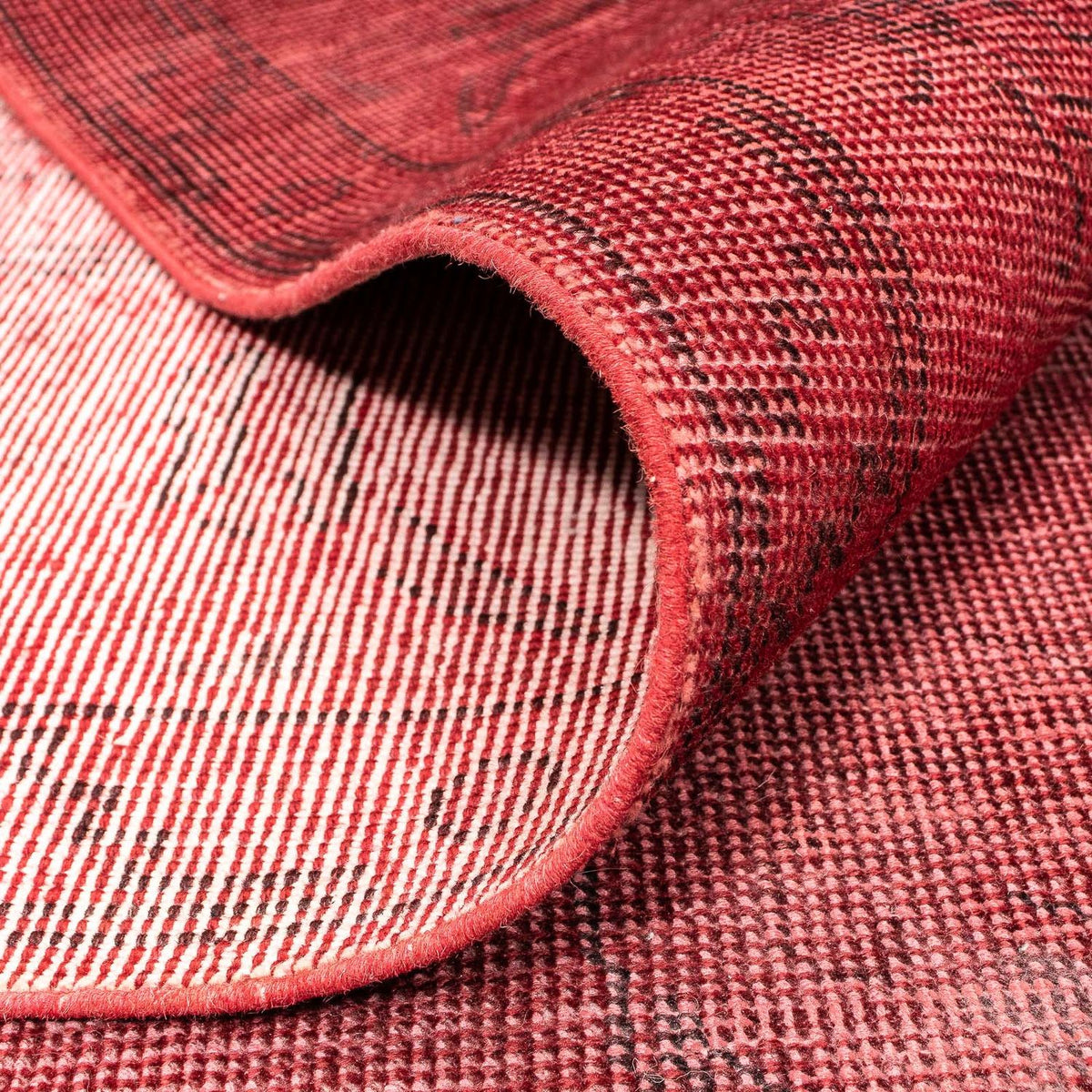 Designer Rug - 210 x 156 cm - dark red