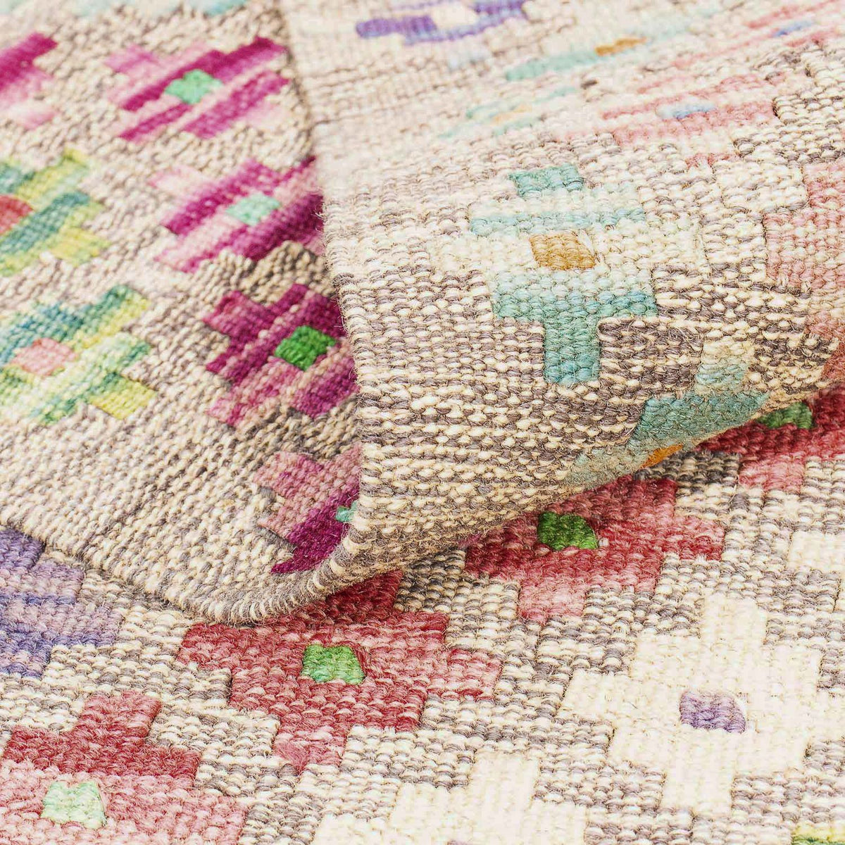 Kelim Rug - Splash - 298 x 210 cm - multicolored