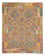 Kelim Rug - Splash - 241 x 202 cm - multicolored