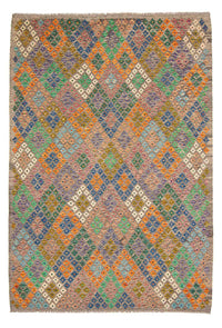 Kelim Rug - Splash - 290 x 202 cm - multicolored