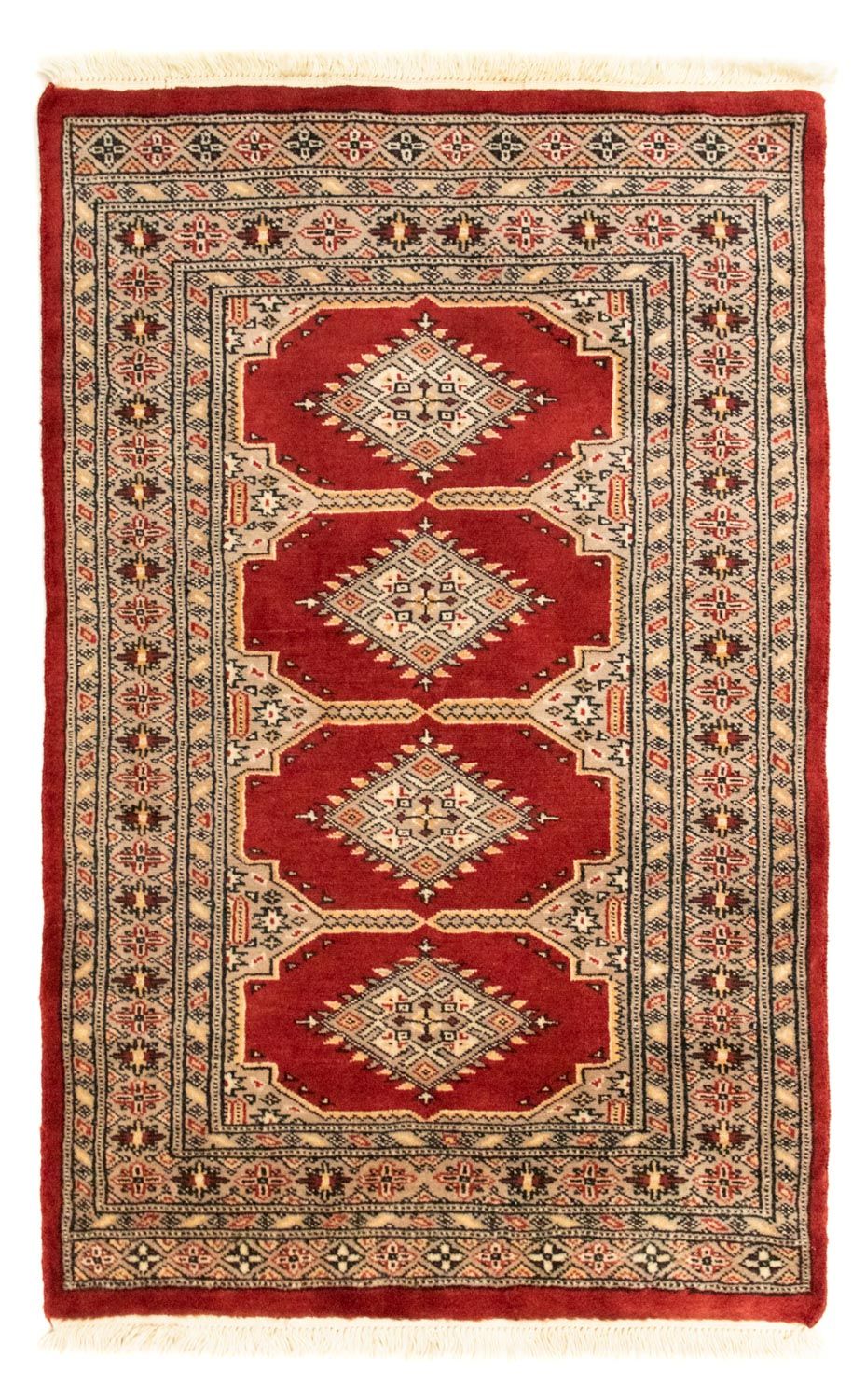 Afghan Rug - Bukhara - 123 x 78 cm - red