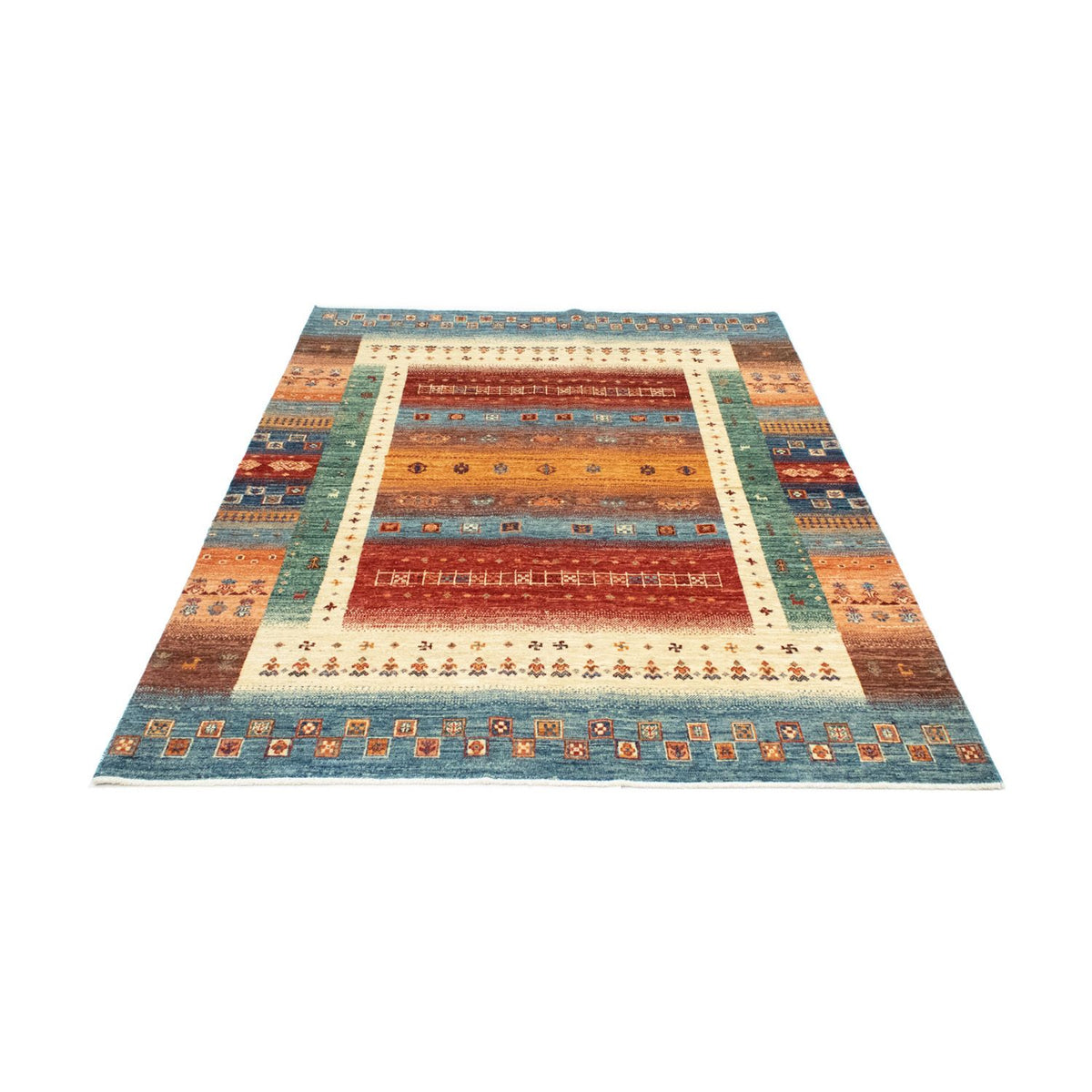 Gabbeh Rug - Loribaft Perser - 197 x 151 cm - multicolored