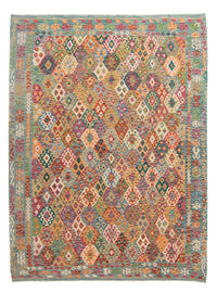 Kelim Rug - Splash - 341 x 263 cm - multicolored