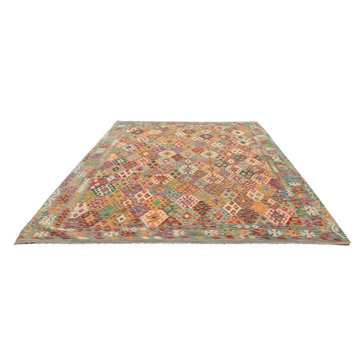 Kelim Rug - Splash - 341 x 263 cm - multicolored