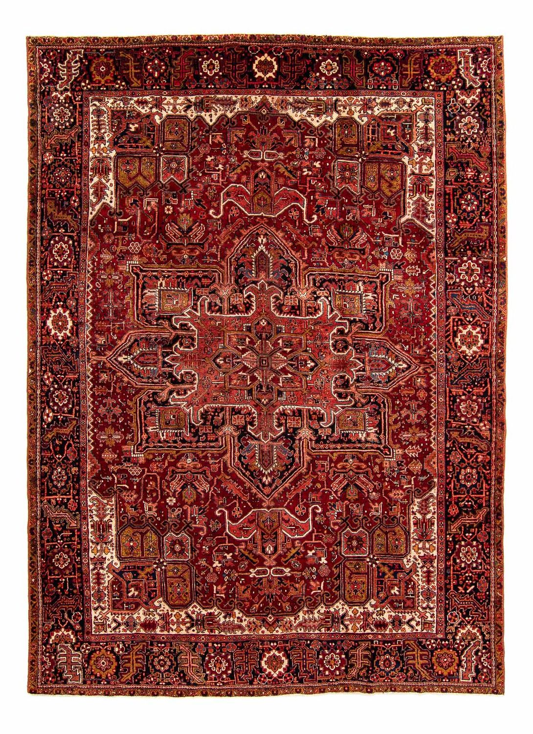 Perser Rug - Nomadic - 368 x 272 cm - dark red