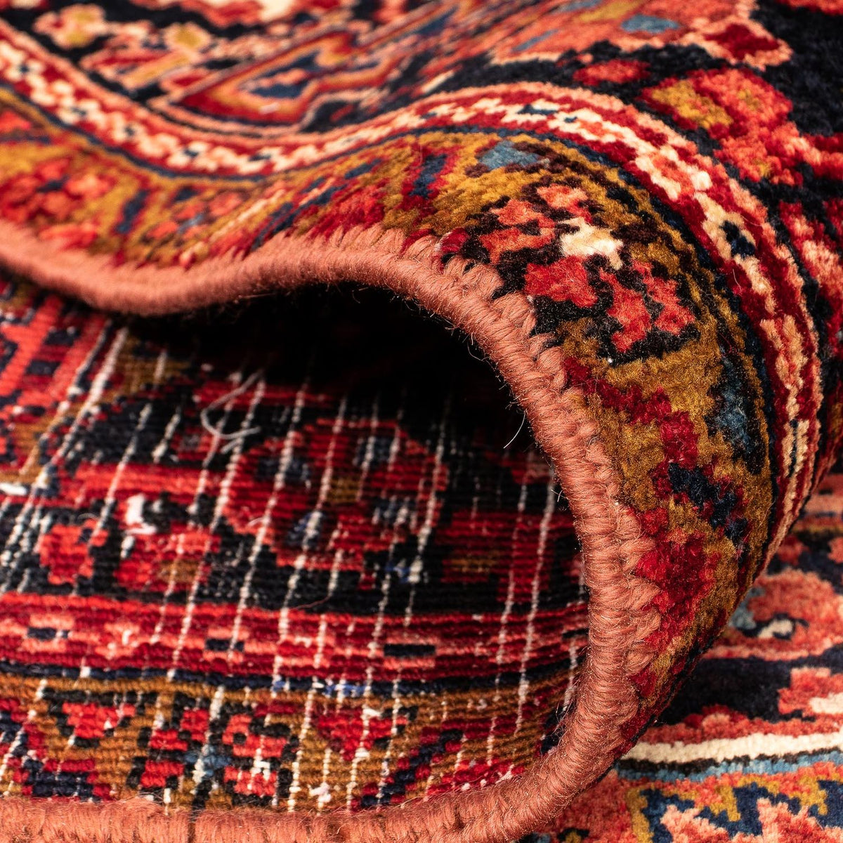 Perser Rug - Nomadic - 368 x 272 cm - dark red