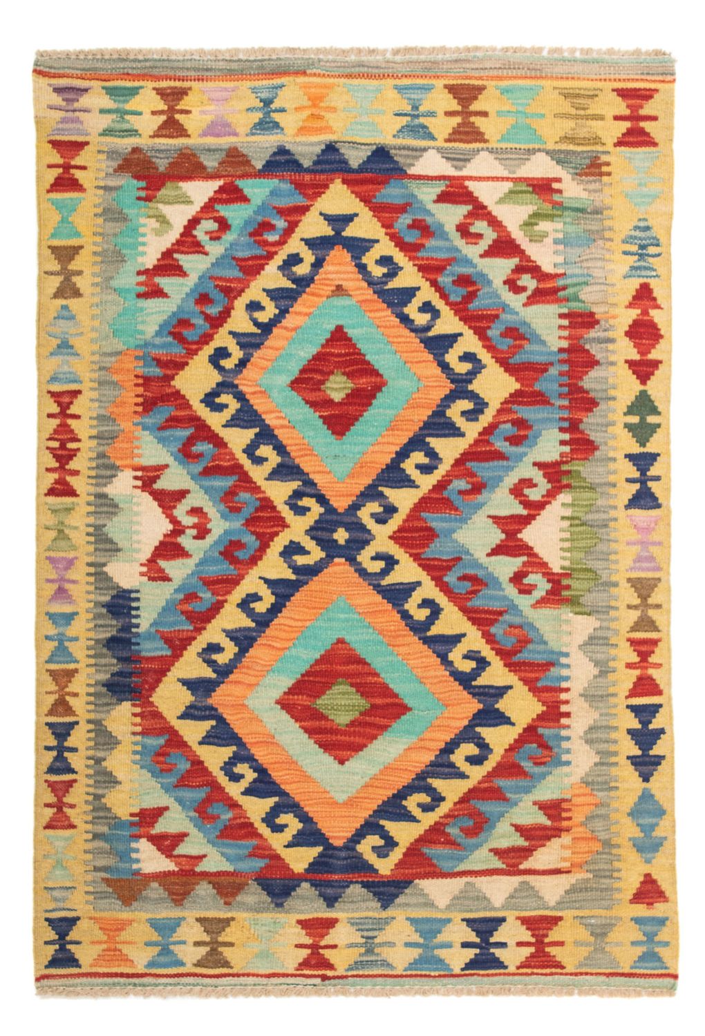 Kelim Rug - Splash - 125 x 80 cm - multicolored