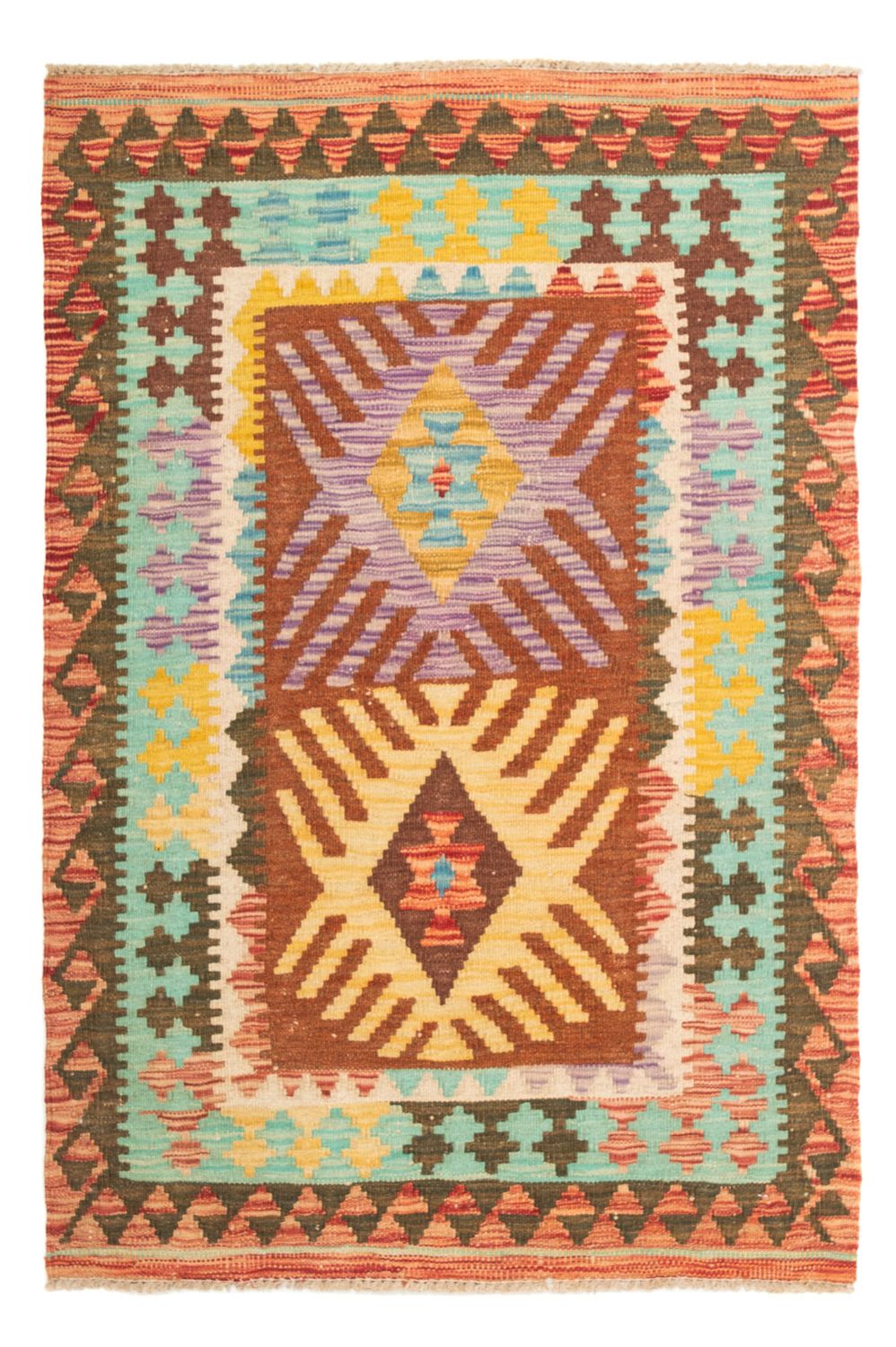 Kelim Rug - Splash - 125 x 80 cm - multicolored