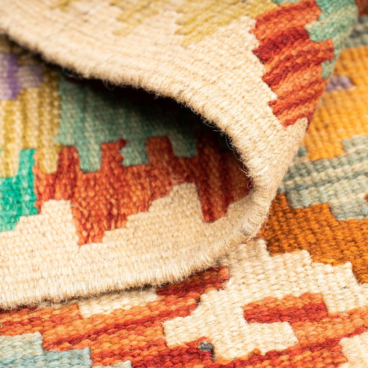 Kelim Rug - Splash - 125 x 80 cm - multicolored