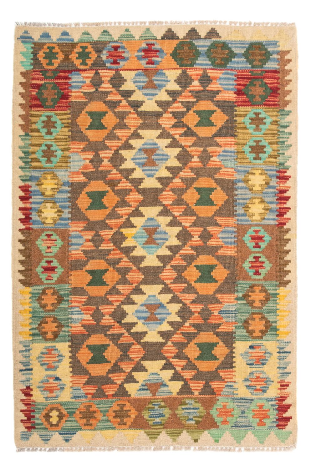 Kelim Rug - Splash - 125 x 80 cm - multicolored