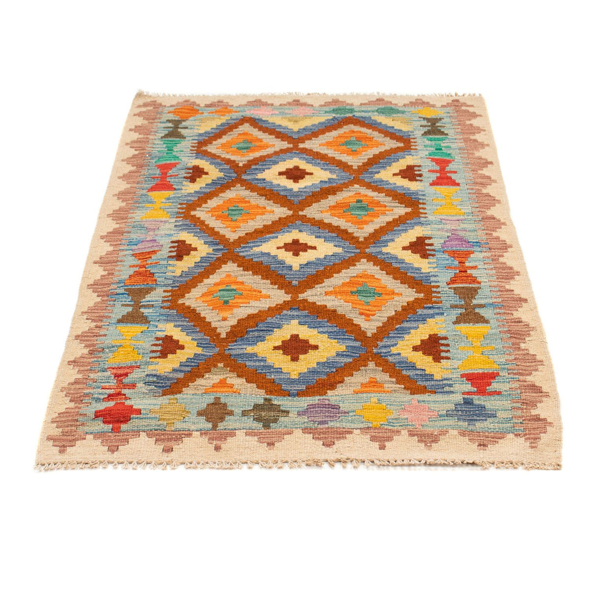Kelim Rug - Splash - 125 x 80 cm - multicolored