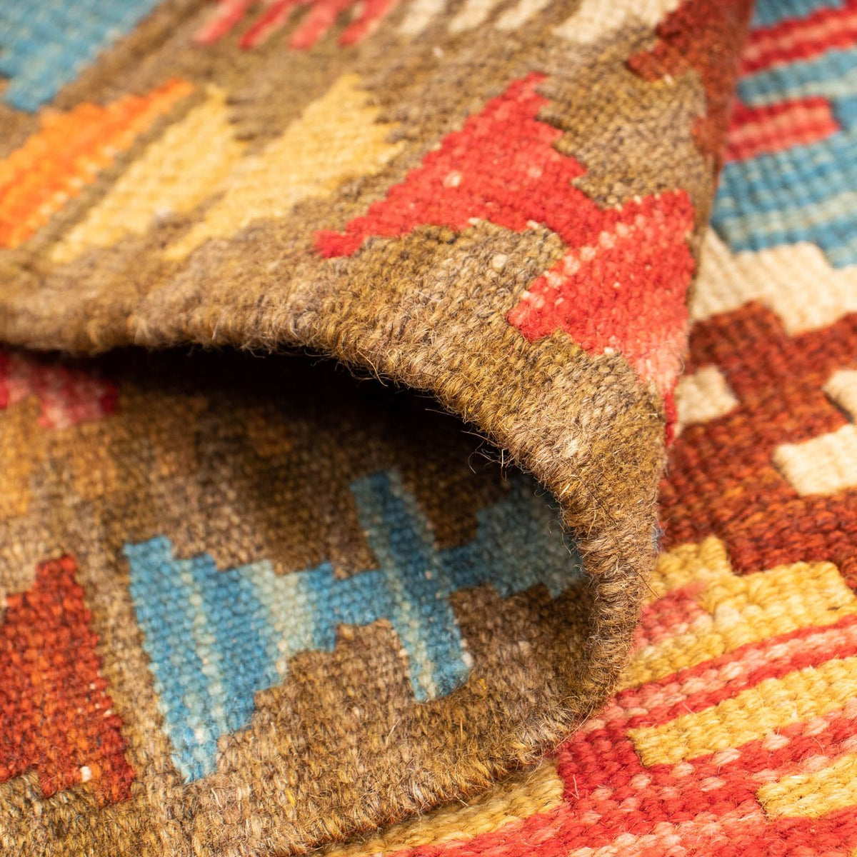 Kelim Rug - Splash - 121 x 85 cm - multicolored