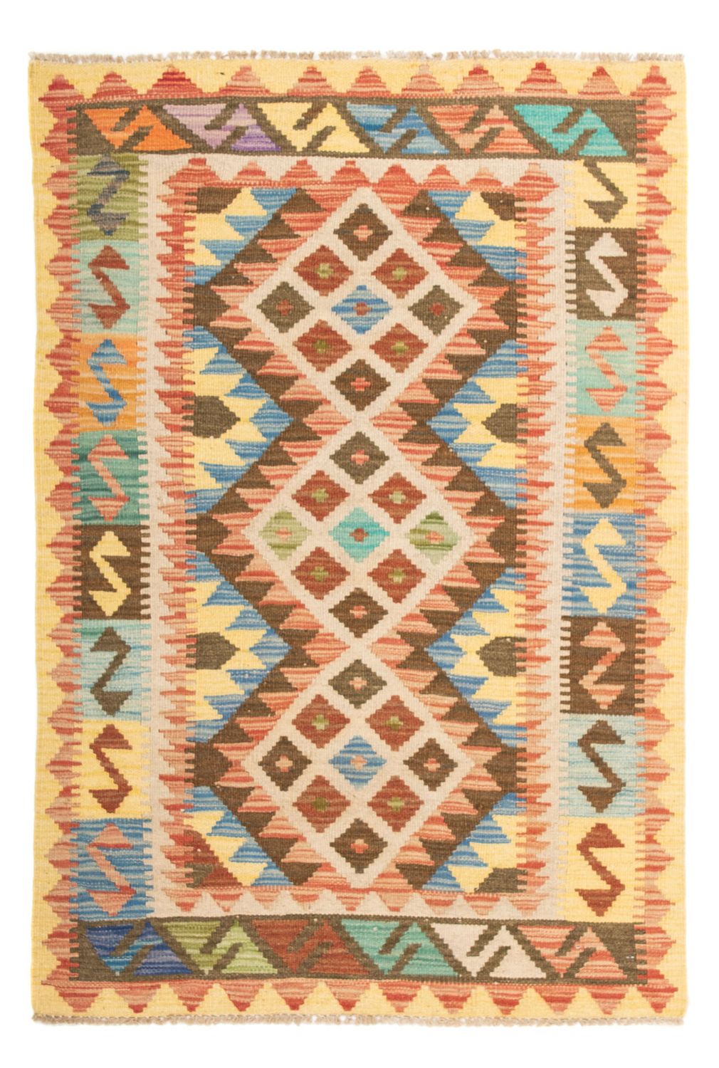 Kelim Rug - Splash - 124 x 86 cm - multicolored