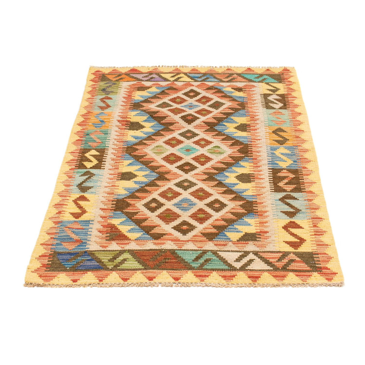 Kelim Rug - Splash - 124 x 86 cm - multicolored
