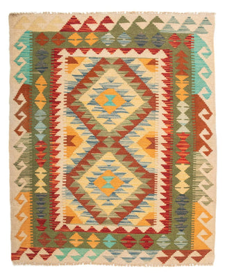 Kelim Rug - Splash - 124 x 86 cm - multicolored