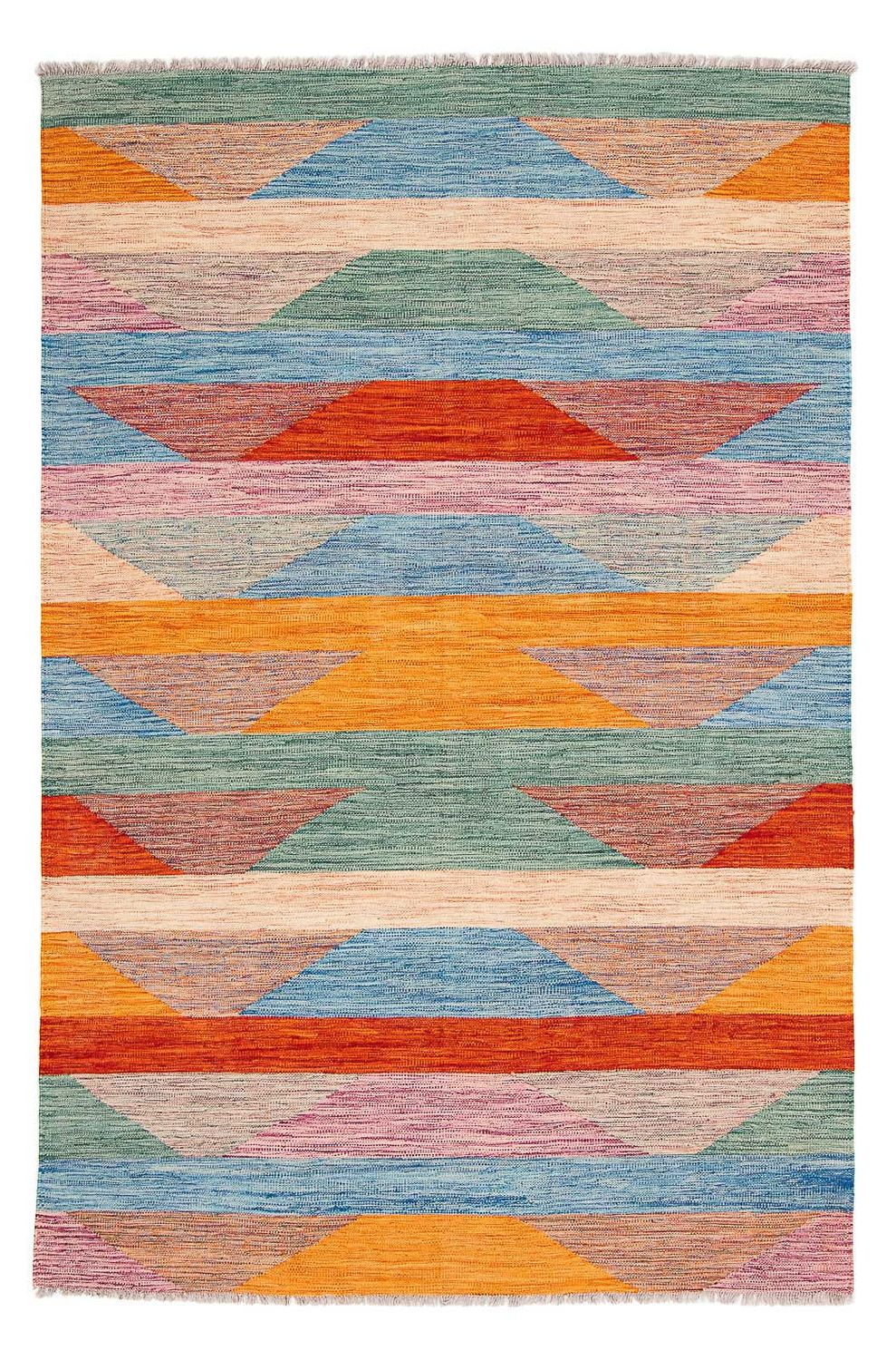 Kelim Rug - Splash - 244 x 159 cm - multicolored