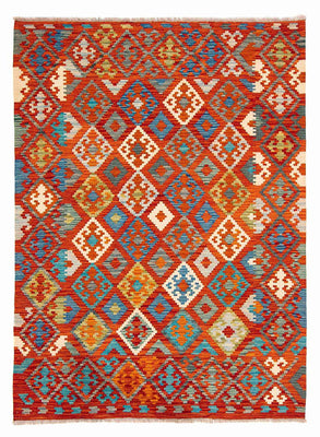 Kelim Rug - Splash - 226 x 170 cm - multicolored