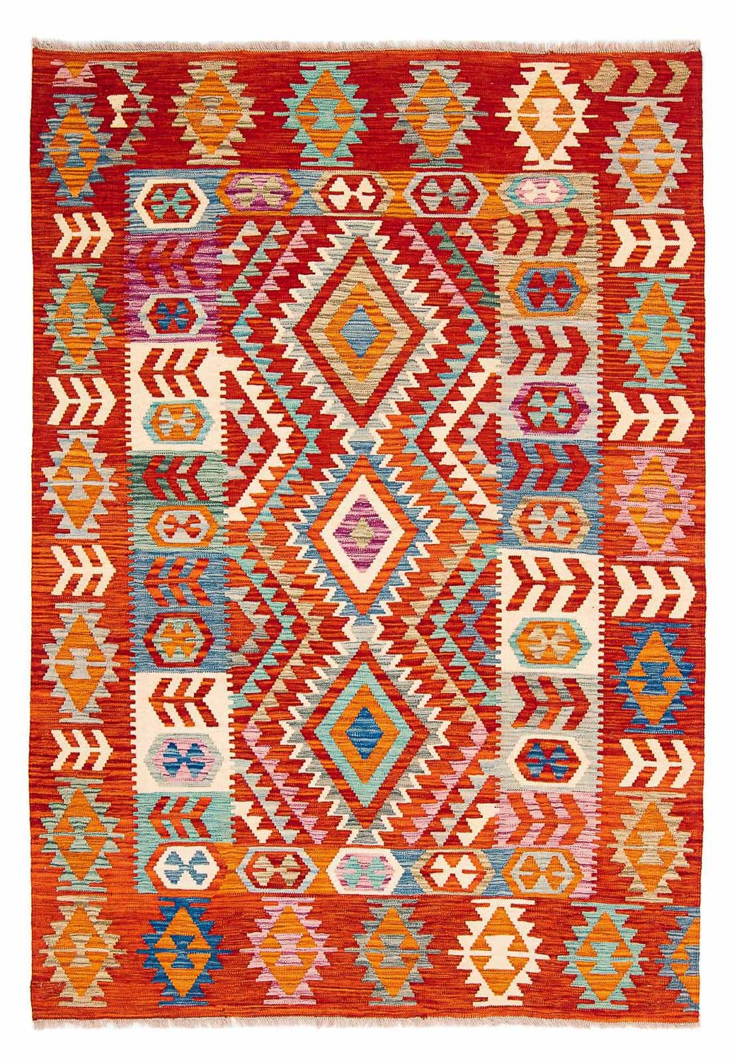 Kelim Rug - Splash - 236 x 170 cm - multicolored
