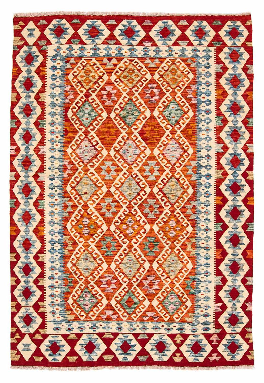 Kelim Rug - Splash - 236 x 172 cm - multicolored