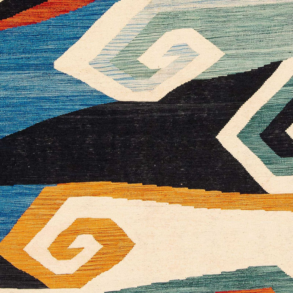 Kelim Rug - Splash - 243 x 179 cm - multicolored