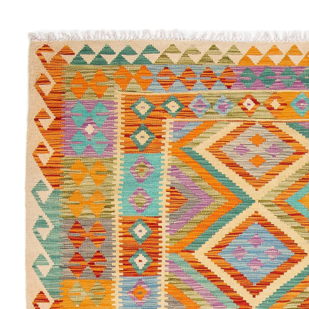 Kelim Rug - Splash - 246 x 185 cm - multicolored