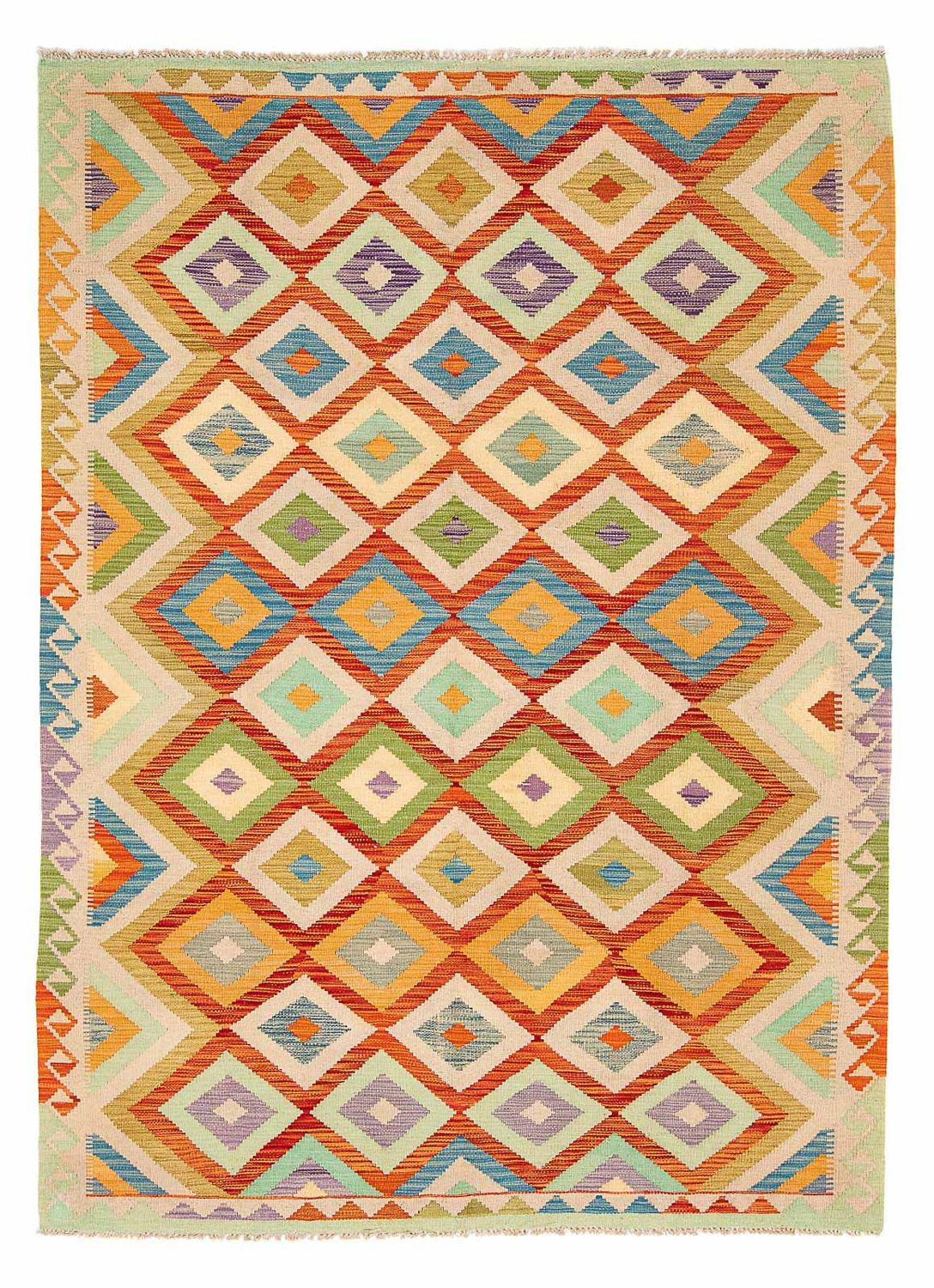 Kelim Rug - Splash - 241 x 171 cm - multicolored