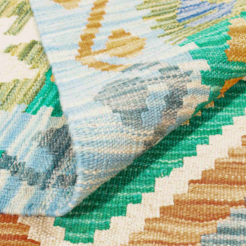 Kelim Rug - Splash - 245 x 185 cm - multicolored