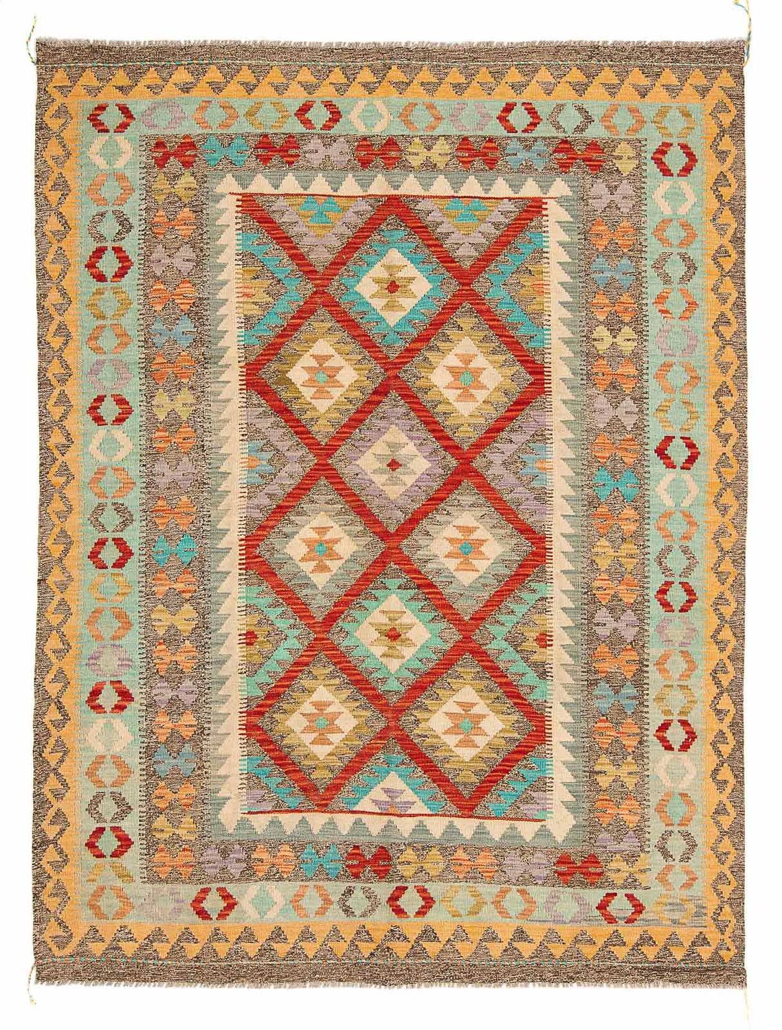 Kelim Rug - Splash - 239 x 174 cm - multicolored