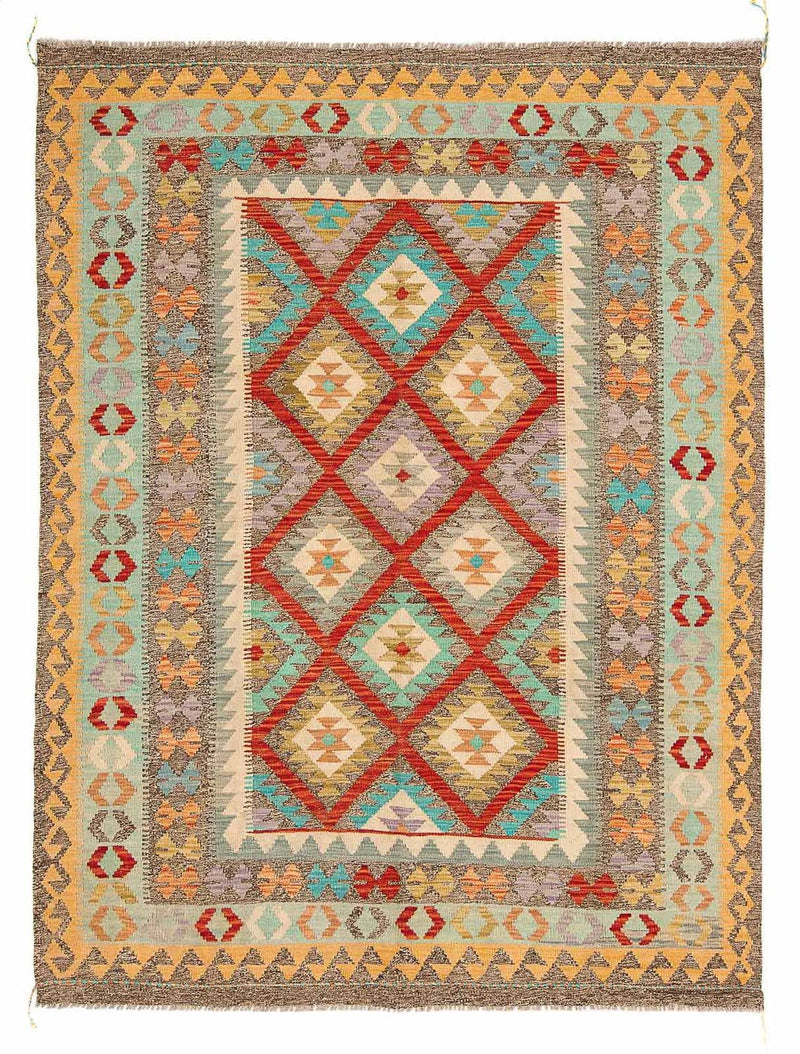 Kelim Rug - Splash - 239 x 174 cm - multicolored