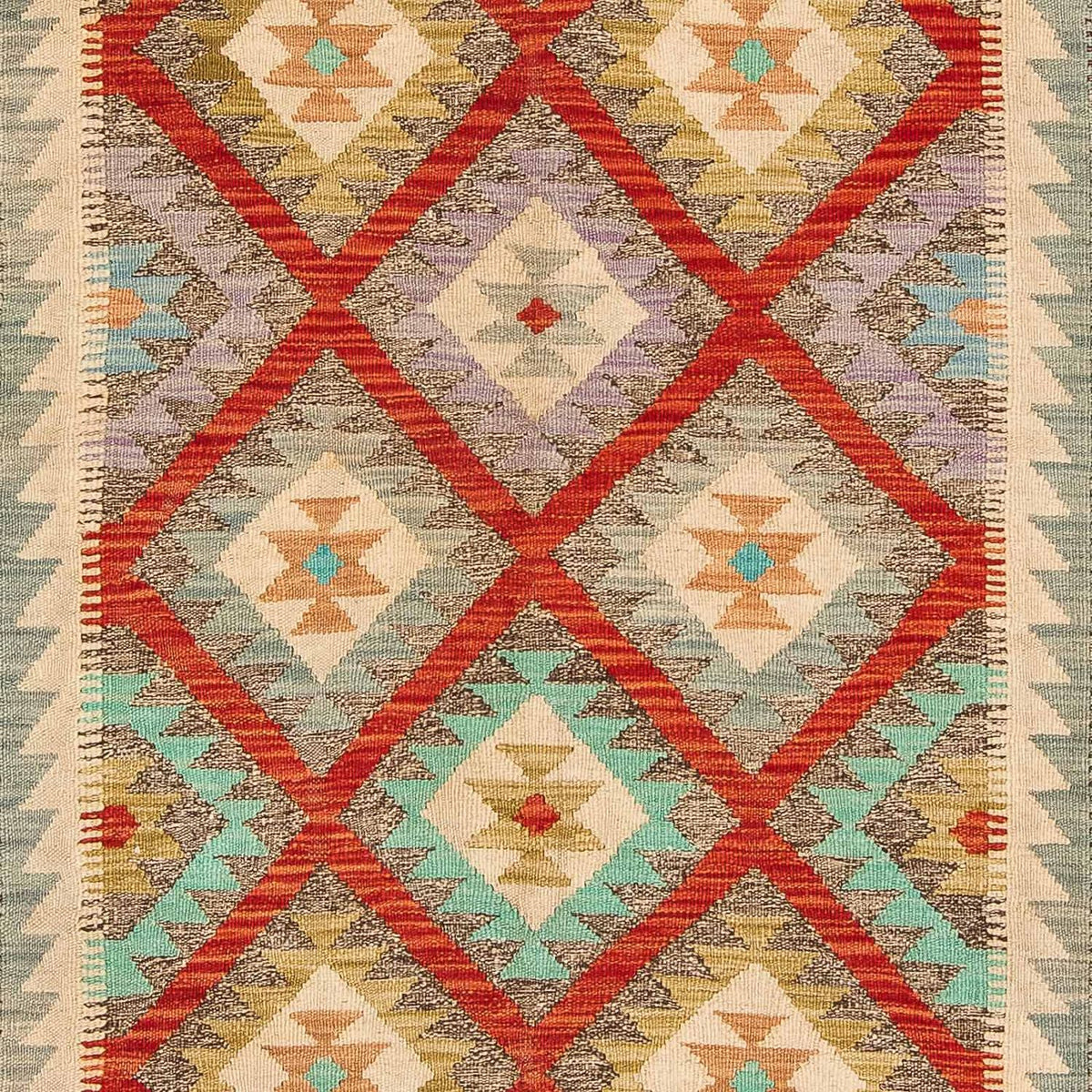 Kelim Rug - Splash - 239 x 174 cm - multicolored