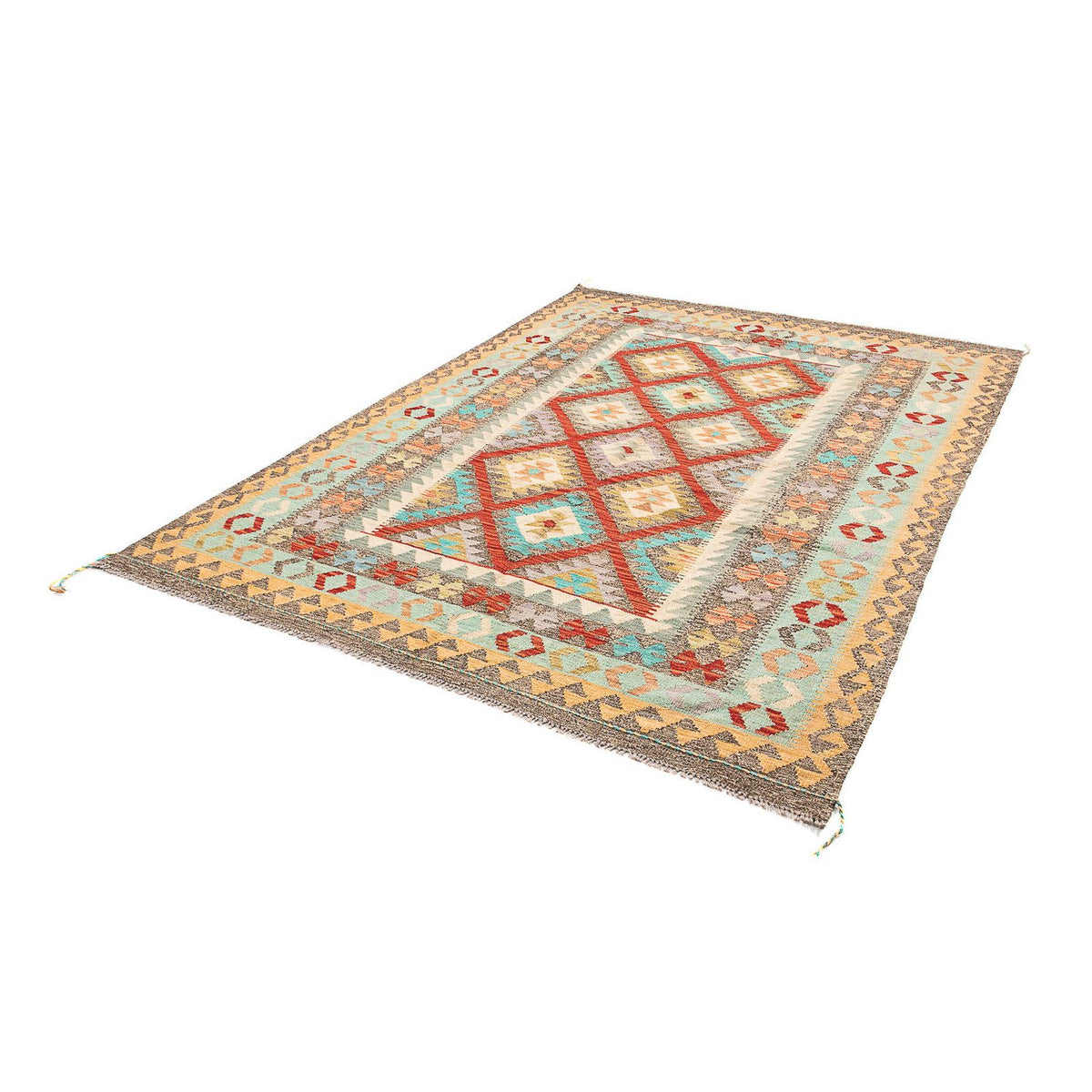 Kelim Rug - Splash - 239 x 174 cm - multicolored